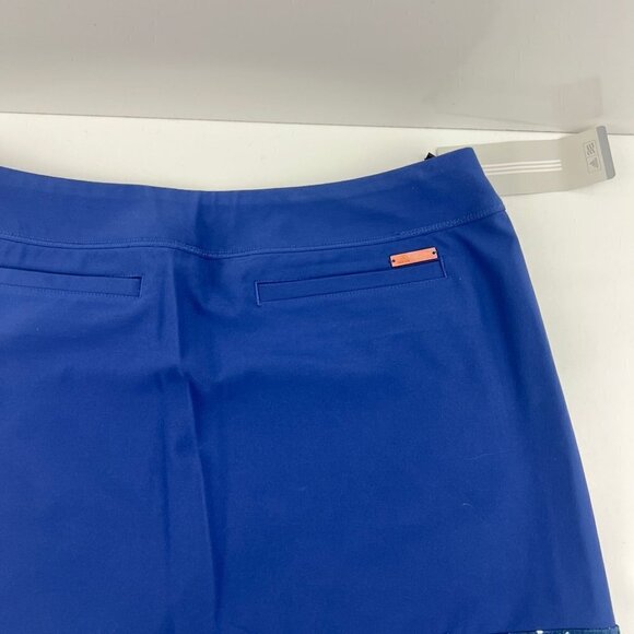 Adidas Golf Womens Floral  Print Hem Skirt Blue Knit Size S - Picture 4 of 11